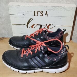 Adidas Black and Red Athletic Shoes